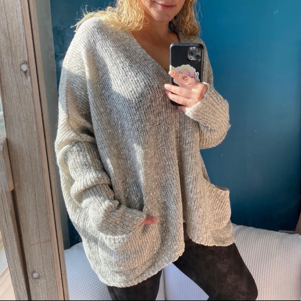 New✨ Oversized knit Sweater Oatmeal